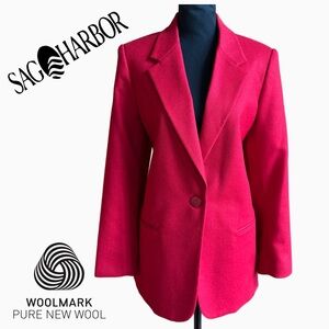 Wool Blazer Sag Harbor Red Fully Lined (12)